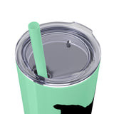 Pop Your Pet! Custom Skinny Tumbler with Straw