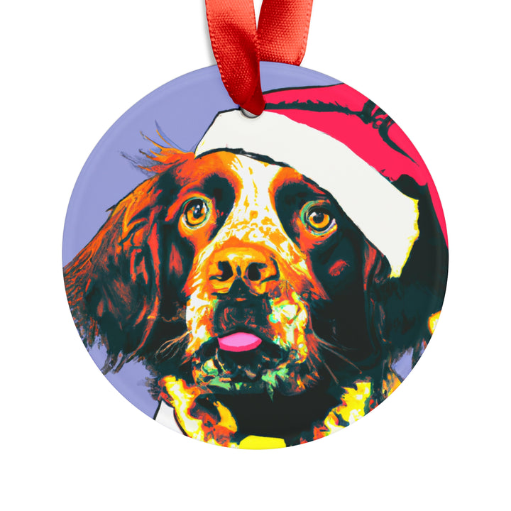 Brittany Ornament with Your Pet's Name!