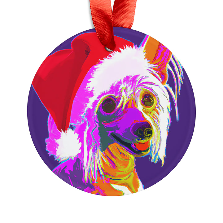 Chinese Crested Ornament with Your Pet's Name!