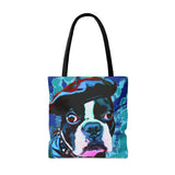 Daddio Dog Tie Dye Tote Bag