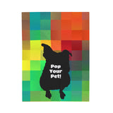 Pop Your Pet! Custom Velveteen Blanket