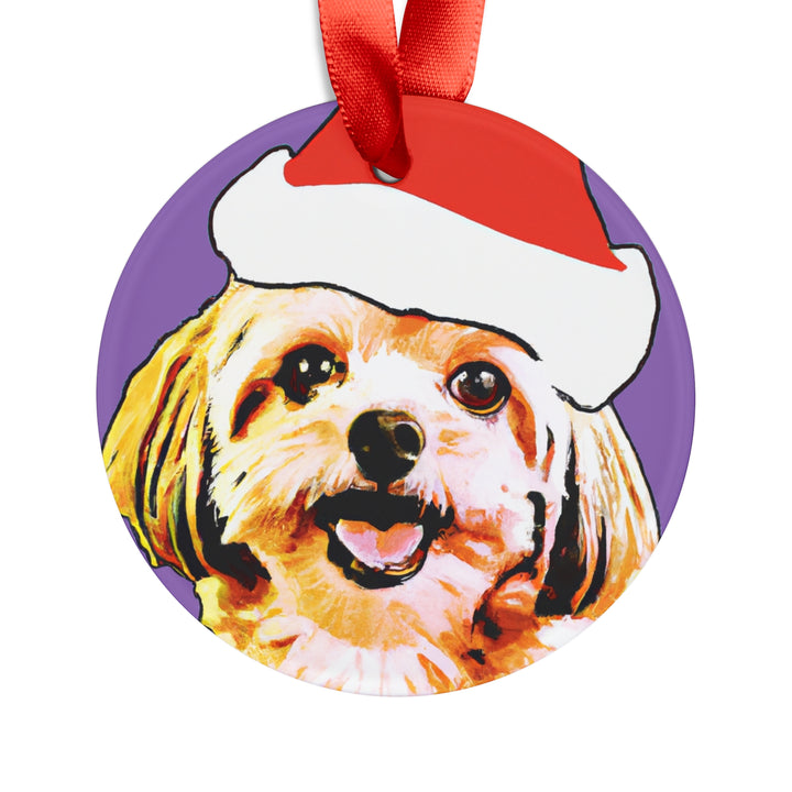 Shih Tzu Ornament with Your Pet's Name!